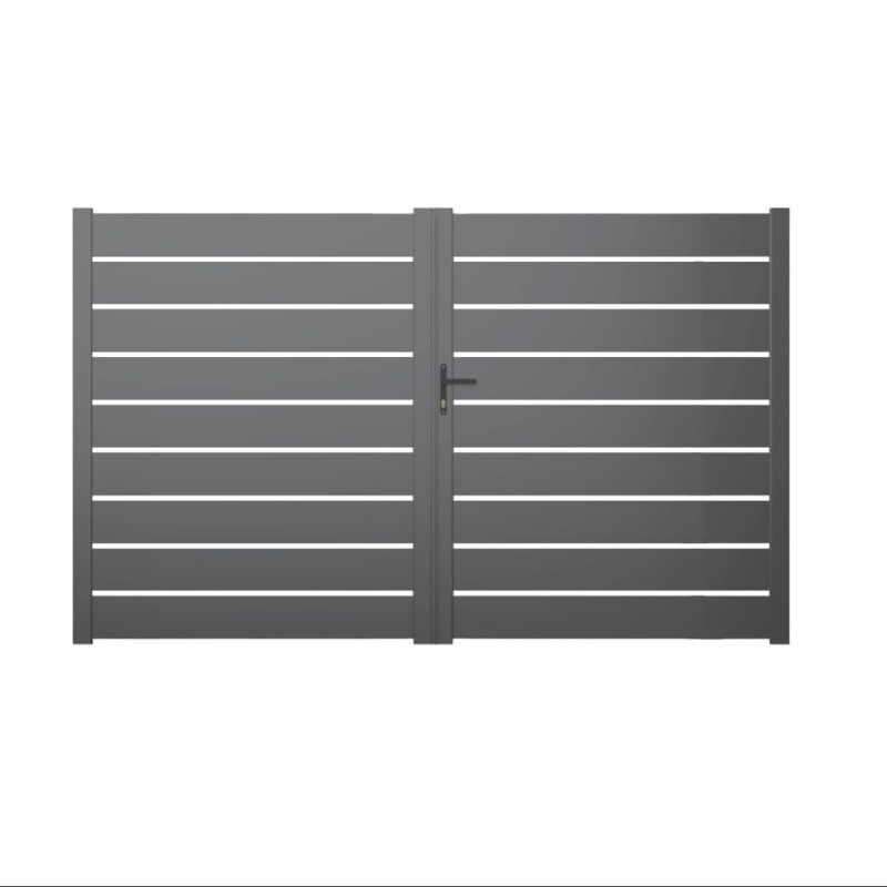 Portail aluminium battant ajouré