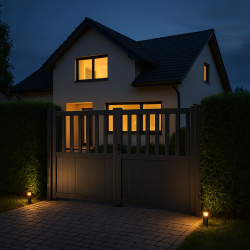 portail semi ajouré aluminium alhambra