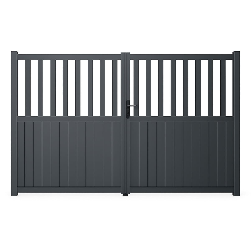 portail semi ajouré aluminium