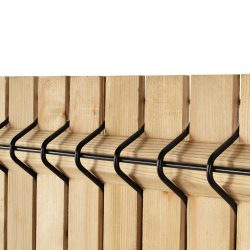 Triangle pour kit d'occultation lattes bois pin 8 mm