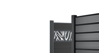 Clôture composite et aluminium