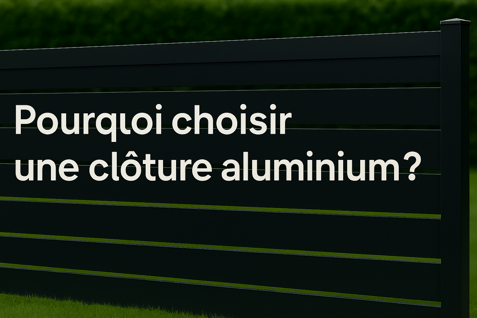 Pourquoi choisir une clôture aluminium ?