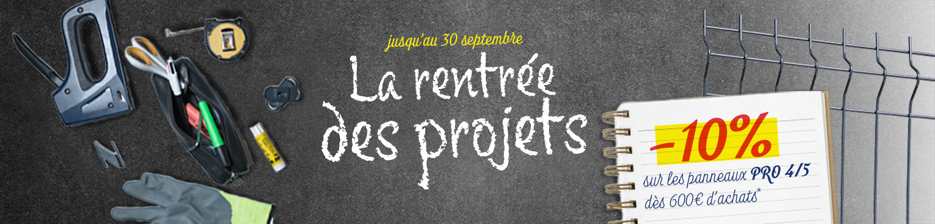 offre de rentrée clôture