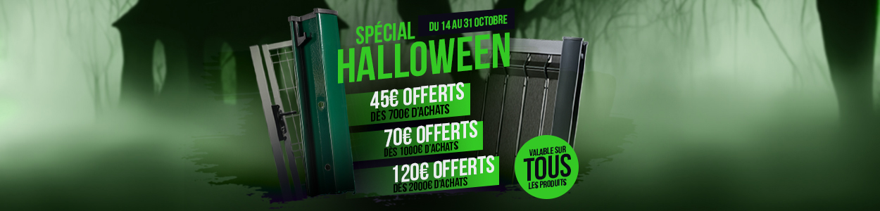 promotion clôture halloween