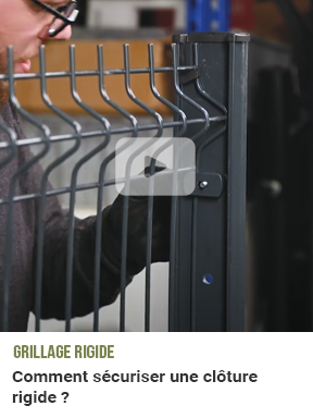tuto vidéo sécuriser sa clôture rigide