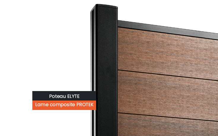 lame clôture composite protek
