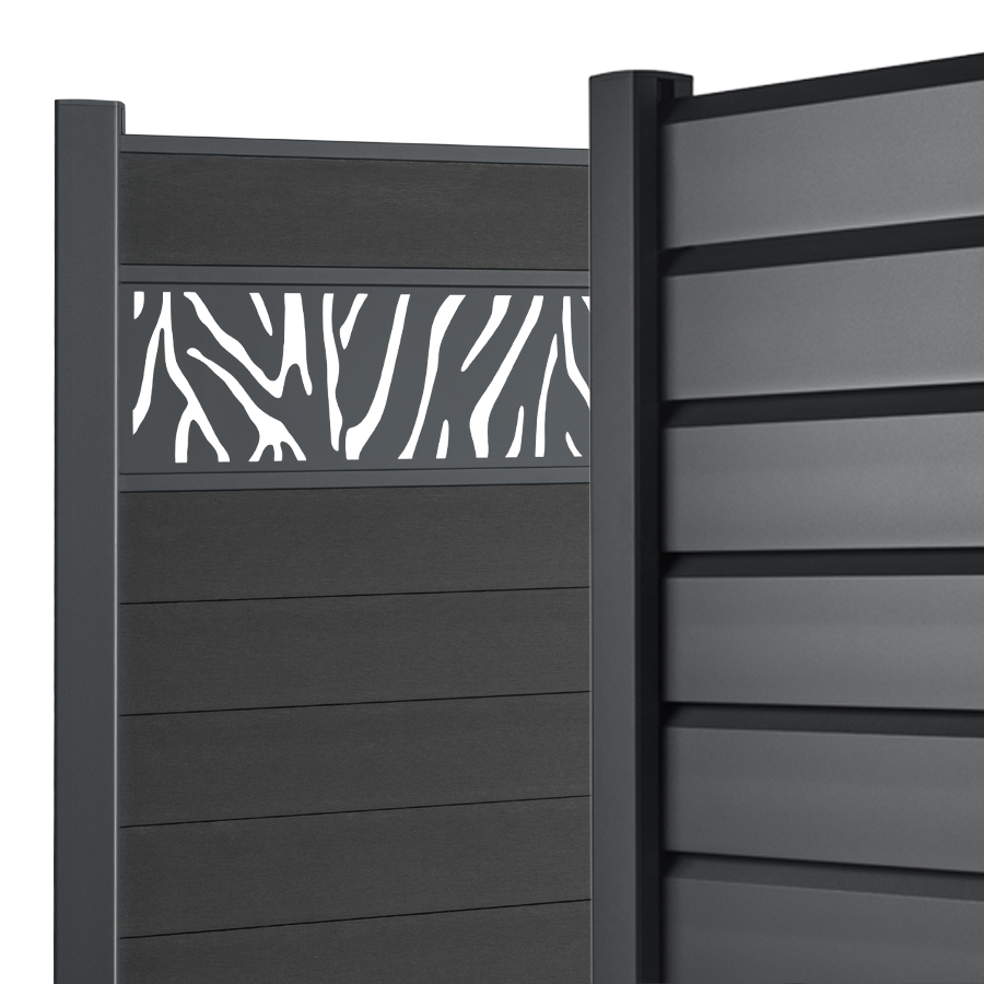 Clôture composite et aluminium