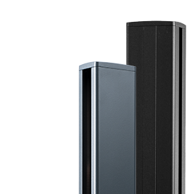 Poteau clôture aluminium et composite