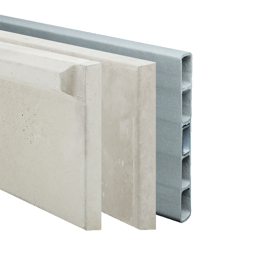 Plaque de soubassement grillage rigide